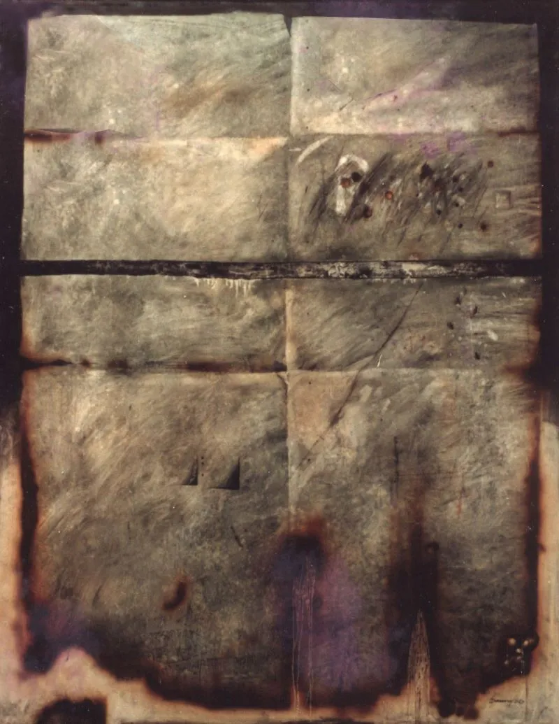 Image from 1971-1, oil on canvas, 4 x 6 feet, 1986