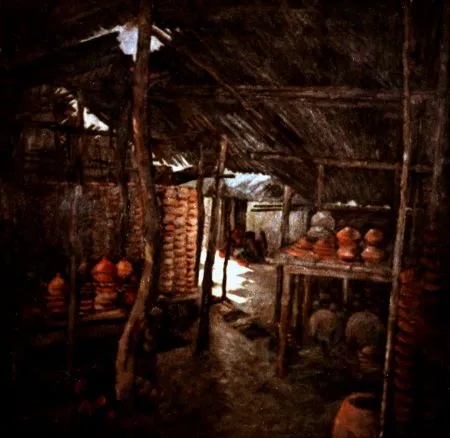 Kumar Bari, oil on canvas 4 x 4 feet, 1979