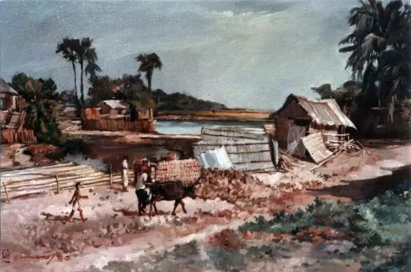 Ghore fera, oil on canvas , 4 x 3 feet,1982